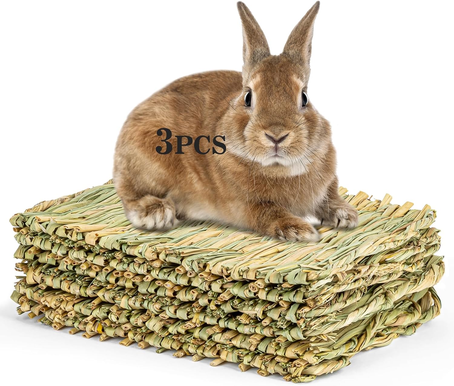 Pet Bedding Grass Mat Natural Woven 2PCS - Image 9