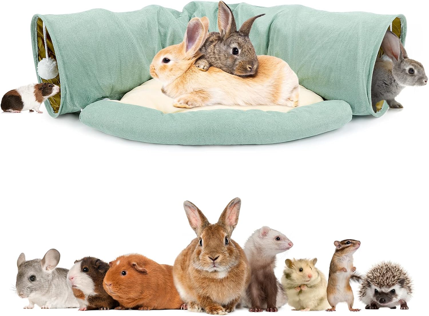 Pet Tunnel Bed Collapsible Design For Cats Kittens - Image 16
