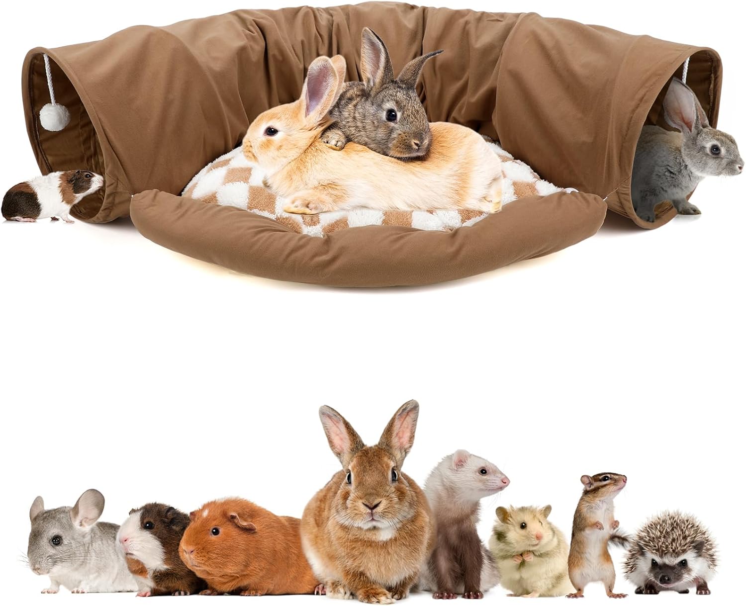 Pet Tunnel Bed Collapsible Design For Cats Kittens - Image 17