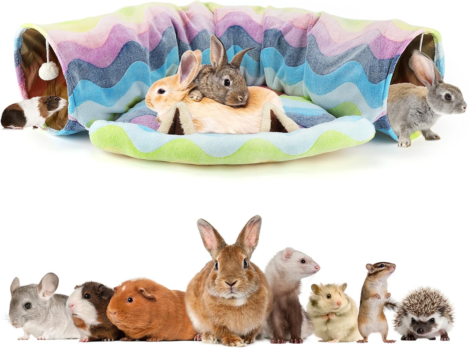 Pet Tunnel Bed Collapsible Design For Cats Kittens - Image 18