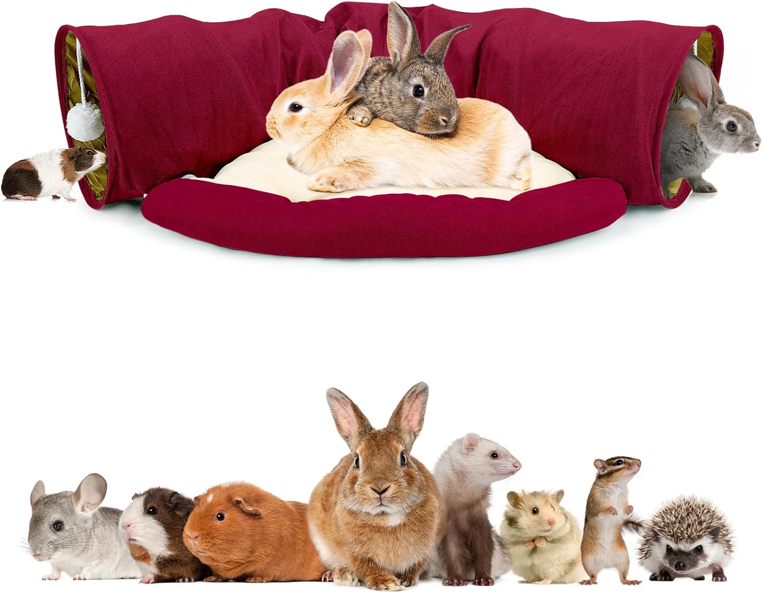 Pet Tunnel Bed Collapsible Design For Cats Kittens - Image 19