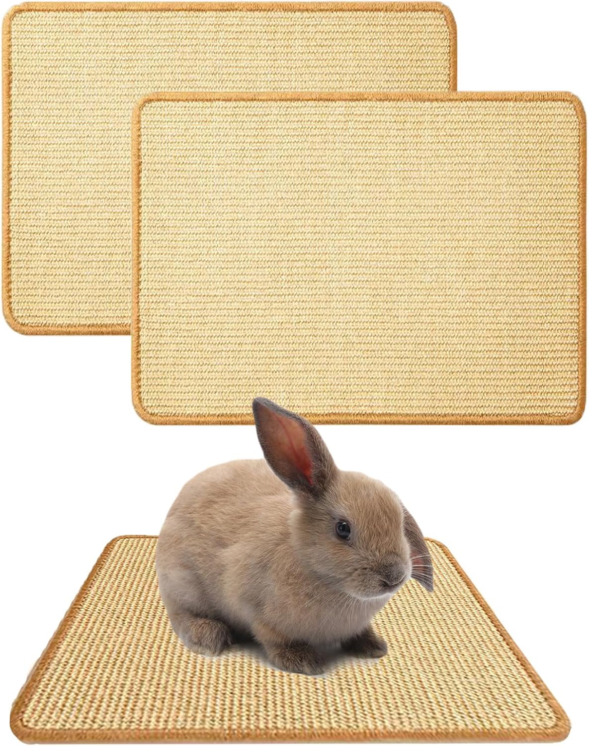 Rabbit Scratch Mat Natural Material 2 Pieces