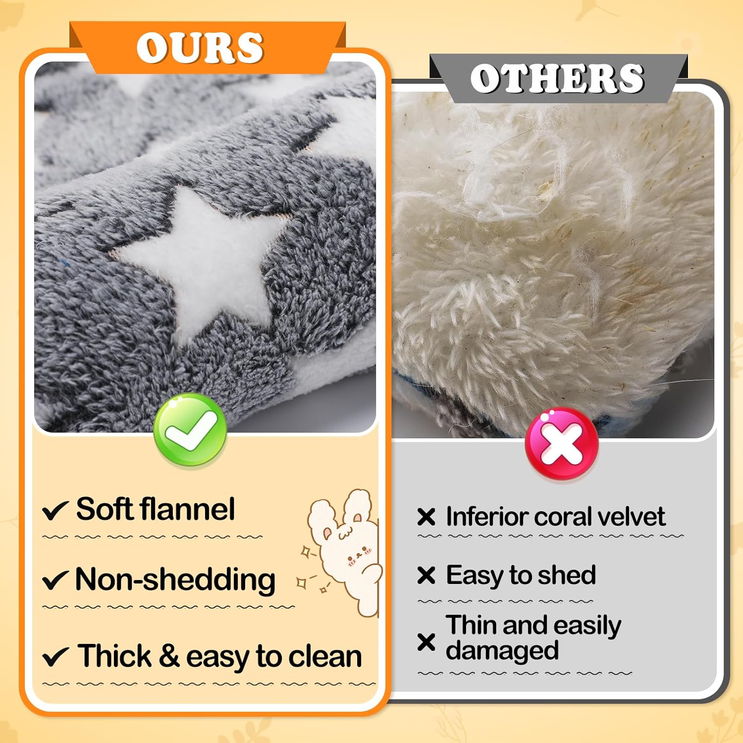 Small Animal Plush Bed Mat Gray - Image 3