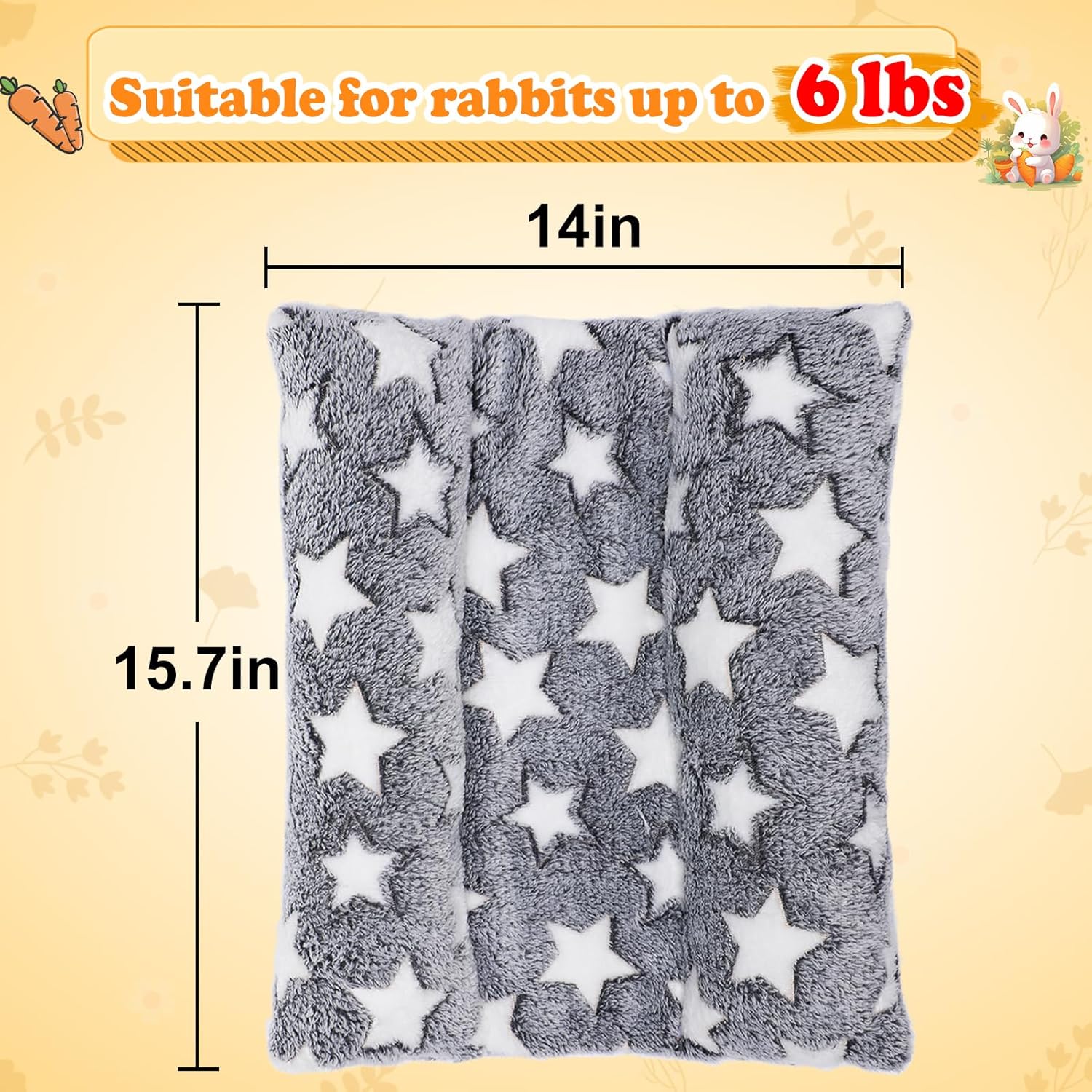 Small Animal Plush Bed Mat Gray - Image 6